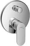 hansgrohe Wannenarmatur Rebris S, Unterputz Badarmatur f&uuml;r 2 Funktionen, Chrom