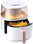 Klarstein Hei&szlig;luftfriteuse, XL Air Fryer zum Frittieren, Friteuse mit Dampffunktion,