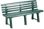Au&szlig;enbank, Made in Italy, 145x49x74 cm, Farbe Gr&uuml;n