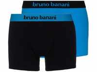 bruno banani Herren 2er Pack Flowing Shorts, Mehrfarbig (aquablau//Schwarz...