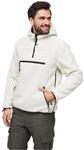 Brandit Teddyfleece Worker Pullover, Farbe: White, Gr&ouml;&szlig;e: M