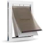 PetSafe Energieeffiziente Aluminium Haustiert&uuml;r, Gro&szlig; | Isoliertes Klappensystem,