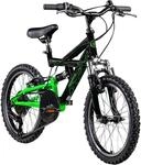 Galano Kinderfahrrad MTB 18 Zoll Fully FS180 Fahrrad Full Suspension ab 5 Jahre