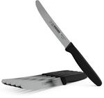 Giesser seit 1776 - Made in Germany - Tomatenmesser 6er Set schwarz, Klinge 11 cm,