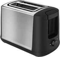Tefal Element TT340830 Toaster, 2 Scheiben, 850 W, Edelstahl/Schwarz &ndash;...