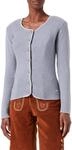 Stockerpoint Marissa Damen Trachtenstrickjacke, Kiesel Rauchblau, 44