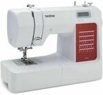 Brother CS10s Classic (40 Stiche) - Computer-N&auml;hmaschine, Wei&szlig;, Rot