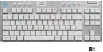 Logitech G G915 TKL Wireless RF Tastatur + Bluetooth QWERTY Pannordisch wei&szlig;