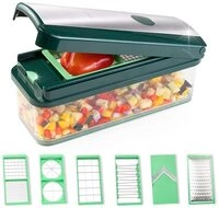 Genius Nicer Dicer Exclusive Gem&uuml;seschneider 15tlg W&uuml;rfelschneider +
