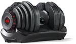 Bowflex Unisex Adult Selecttech 1090i Hantel, Schwarz/Rot, Einheitsgr&ouml;&szlig;e EU