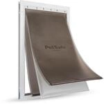 PetSafe Energieeffiziente Aluminium Haustiert&uuml;r, XL | Isoliertes Klappensystem, F&uuml;r