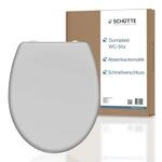 SCH&Uuml;TTE WC-Sitz GRAU mit Absenkautomatik und Schnellverschluss aus Duroplast,
