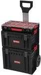 QBRICK - Werkzeugtrolley mit 3 x Werkzeugkasten Leer - 3er-Set - Werkstattwagen Leer,