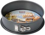 Original Kaiser Gourmet Springform 24 cm rund mit Flachboden, runde Backform,