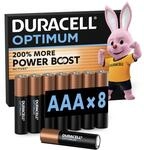 DURACELL Optimum AAA-Batterien (8er-Pack) &ndash; Alkaline-Batterien 1,5 V