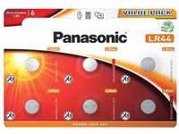 Panasonic LR44 Micro Alkali-Knopfzelle, 1.5V, 6 pcs , Alkaline