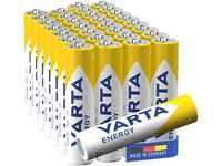 VARTA Batterien AAA, 30 Stück, Energy, Alkaline, 1,5V, Verpackung zu 80% recycelt,