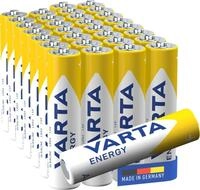 VARTA Batterien AAA, 30 St&uuml;ck, Energy, Alkaline, 1,5V, Verpackung zu 80% recycelt,