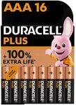 Duracell Plus-AAA CP16 Micro (AAA)-Batterie Alkali-Mangan 1.5V 16St.