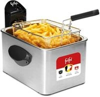 frifri - Fritteuse Expert 4,5 l Aluminium Duo 3200 W, rechteckiges Design, f&uuml;nf