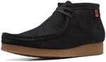 Clarks Herren Shacre Boot Stiefelette, Schwarzes Wildleder, 42.5 EU