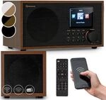 auna Silver Star Mini - Internetradio, WLAN Radio, Two Internet DAB+/FM Radio,