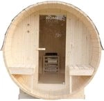 Home Deluxe - Outdoor Fasssauna Lahti Deluxe L - Ma&szlig;e: ca. 195 cm x 192 cm x 220 cm,