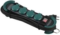 BACHMANN - Hook Outdoor 4-Fach Steckdosenleiste mit Klappdeckel. Mehrfachstecker mit