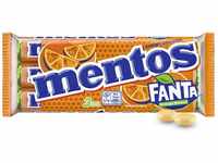 Mentos Fanta Dragees, 3 Rollen Frucht-Bonbons mit Original Fanta-Flavour, Kaubonbons