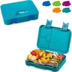 schmatzfatz junior Kinder Lunchbox, Bento Box mit variablen F&auml;chern (Petrol)