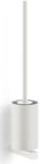 Zack Toilet brush, White wall mount, Stainless Steel