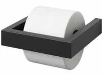 Zack Linea Black Stainless Steel Toilet Roll Holder 40576
