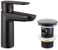 Primaster Waschtischarmatur Prag schwarz matt Wasserhahn Einhand