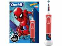 Oral-B Elektrische Kinder-Zahnbürste von Braun, 1 Griff mit Marvel Spider-Man,...