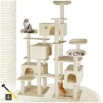 tectake&reg; Katzen Kratzbaum gro&szlig;, Katzenbaum mit Zubeh&ouml;r f&uuml;r Katze, XXL