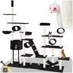 Tectake&reg; XXL Kratzbaum f&uuml;r Katzen mit weichen Liegepl&auml;tzen, Sisals&auml;ulen,