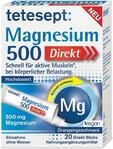 tetesept Magnesium 500 Direkt, Nahrungserg&auml;nzungsmittel, 20 Direkt-Sticks 