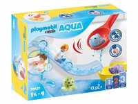 PLAYMOBIL 1.2.3 Aqua 70637 Fangspaß mit Meerestierchen, Badewannenspielzeug für