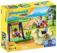 PLAYMOBIL 1.2.3 71157 Spielplatz, Lernspielzeug & Motorikspielzeug f&uuml;r Kleinkinder,