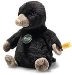 Steiff Diggy Maulwurf - 18 cm - Kuscheltier - Dunkelbraun, 067396, Coffee Bean