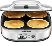 ROMMELSBACHER Pancake Maker PC 1800, 4 Backmulden &agrave; 13,5 cm &Oslash;,