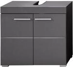 trendteam smart living - Amanda - Waschbeckenunterschrank - Agave Grau Hochglanz - 1