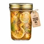 Kilner Weithals-Einkochglas 350 ml, Schraubdeckel, Vakuumversiegelung | Vorratsglas