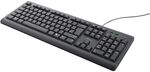 Trust TK-150 Kabelgebunden Tastatur Deutsch, QWERTZ Schwarz mit numerischer Tastatur