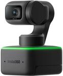 Insta360 Link - PTZ 4K Webcam mit 1/2"-Sensor, KI-Tracking, Gestensteuerung,...