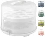 Rotho Fresh Muffin Transportbox - Tortenbox f&uuml;r 24 Cupcakes - Wei&szlig;