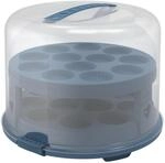 Rotho Fresh Muffin Transportbox | Tortenbox mit herausnehmbarem Einsatz |...