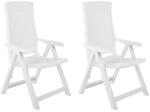 vidaXL 2X Gartenstuhl Verstellbar Stuhl Klappstuhl Klappsessel Campingstuhl