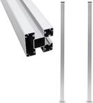 vidaXL Zaunpfosten 2 St&uuml;ck Aluminium 185 cm