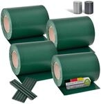 Juskys Sichtschutzstreifen f&uuml;r Doppelstabmatten PVC, Zaun (4er Set) - 4 Rollen &aacute;